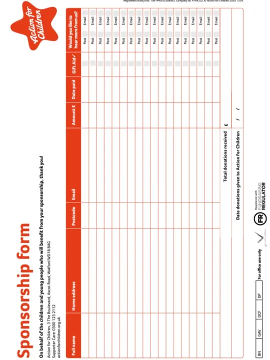 Afc Sponsor Form