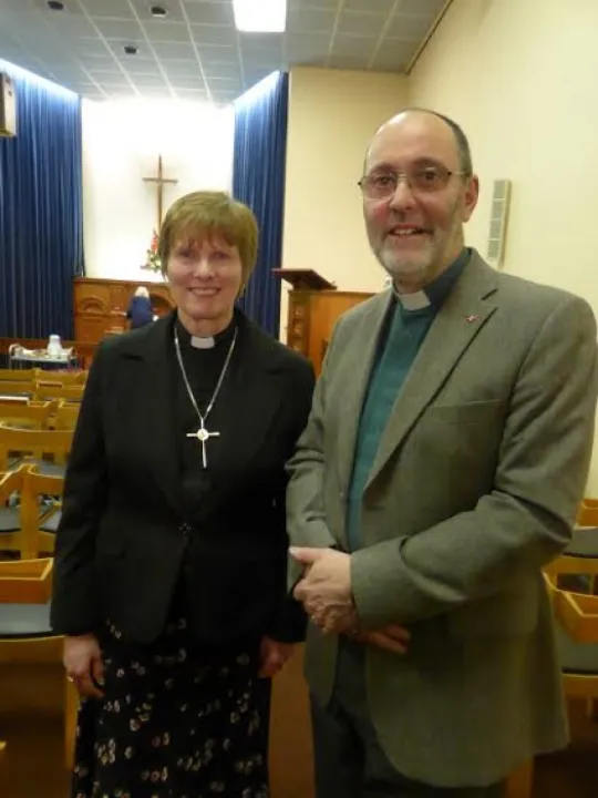 Revds Ruth Gee and Richard Hall