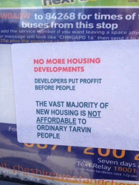 New Housing notice