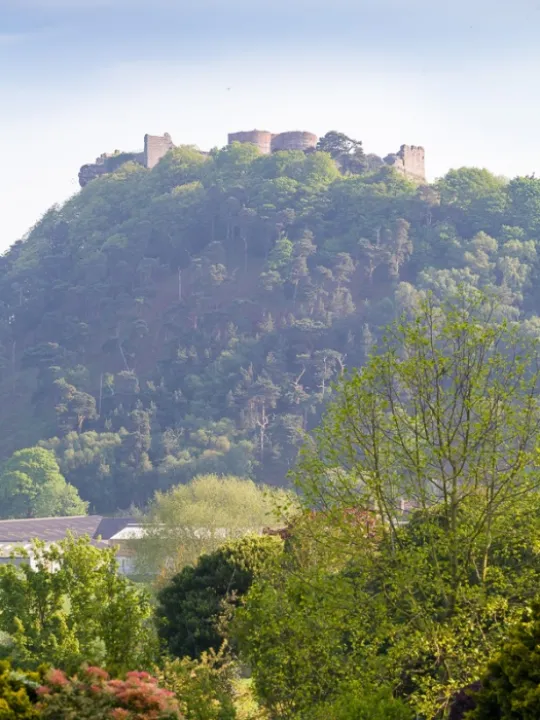 Medieval Beeston Castle from Horsley Lane