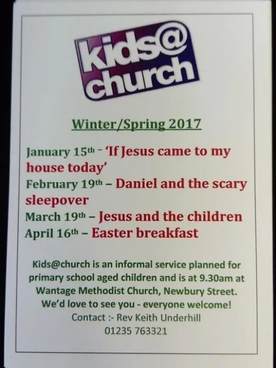 Kids@Church programme