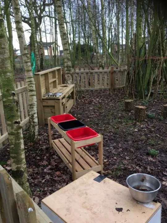 preschool mudkitchen