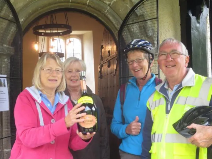 Alison and Clive on Ride and Stride