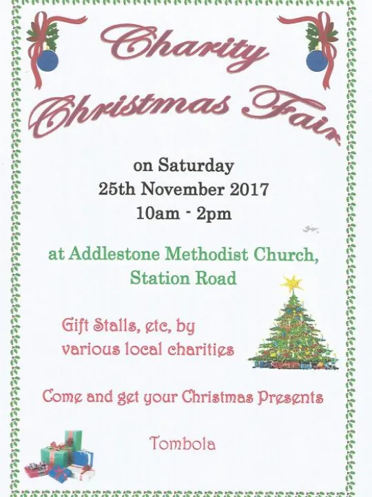 Addlestone Charity Christmas Fair &ndash; 2017