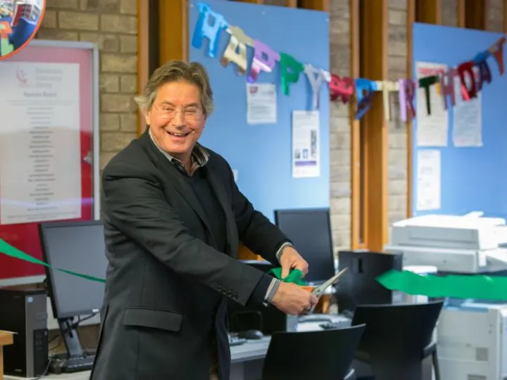 David Truesdale opens Children's Area