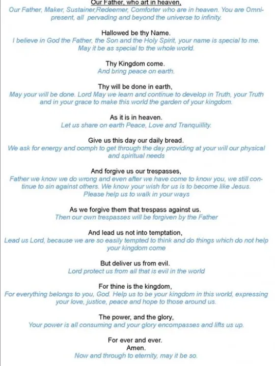 The Lords Prayer