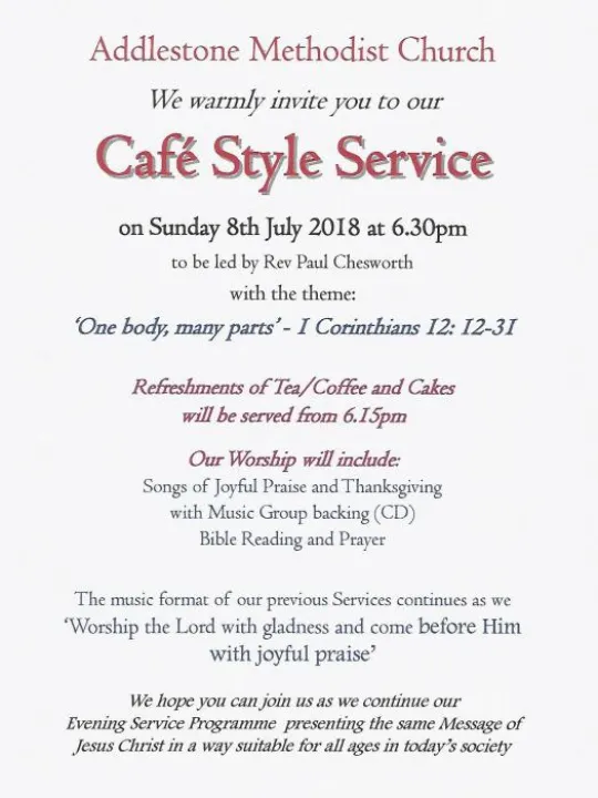 Addlestone 18-07-08 cafe Style service