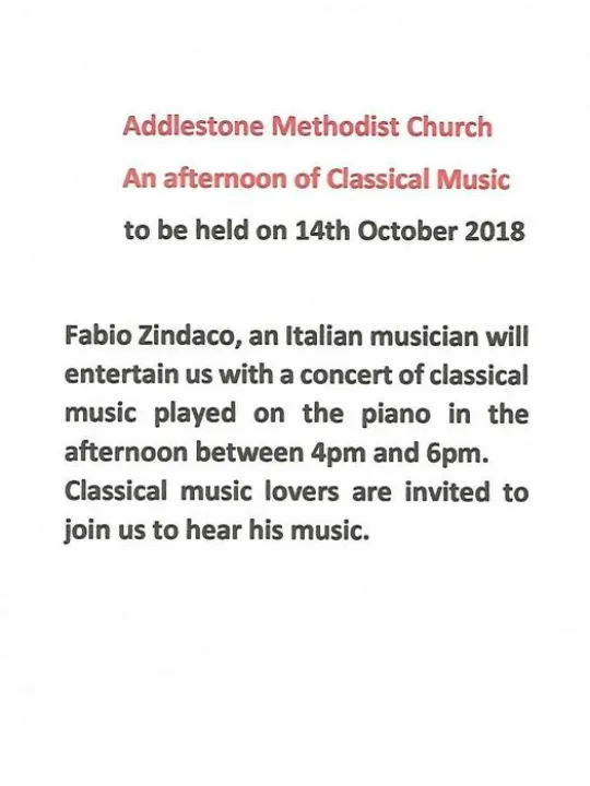14 October Afternoon Music Concert