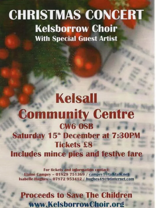 Kelsborrow Choirs Xmas-advert