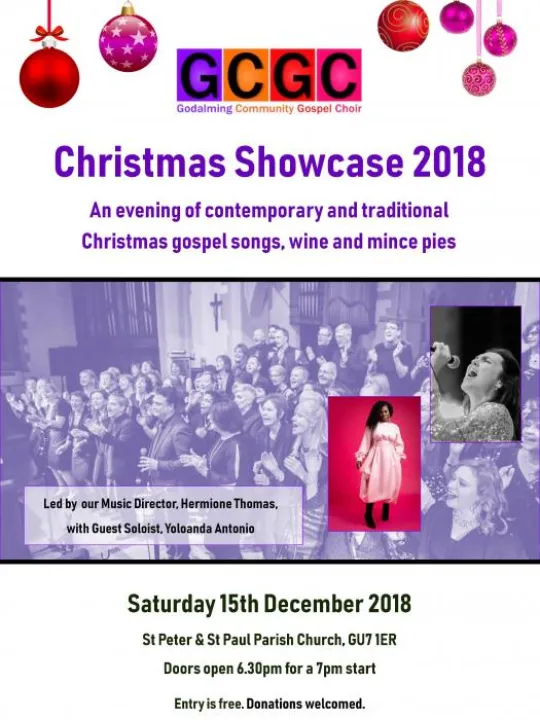 2018 GCGC Christmas Showcase Poster