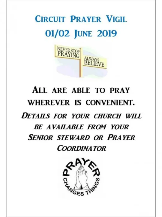 Circuit Prayer Vigil poster 2019