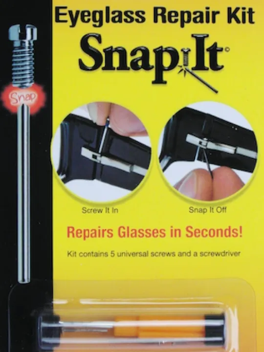 Snapit eyewear repair kit poster
