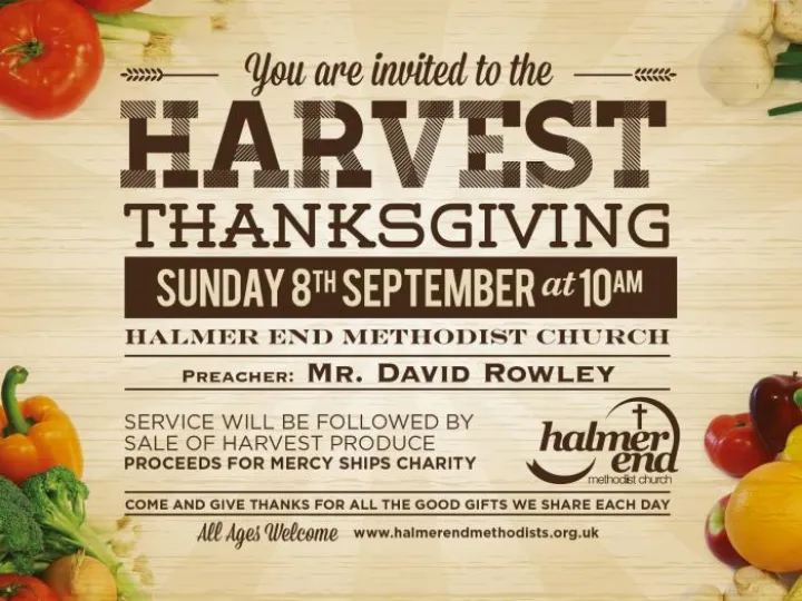 Halmer End Harvest Poster 2019