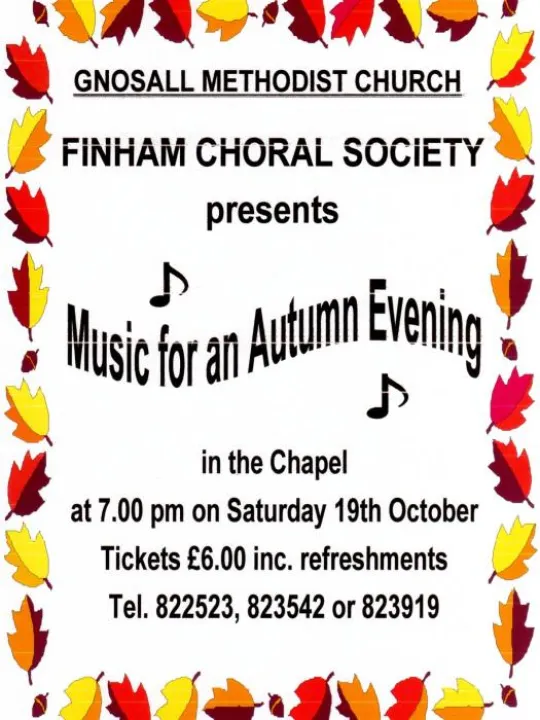 Gnosall Concert poster
