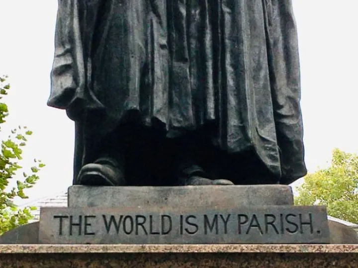 Wesley Statue