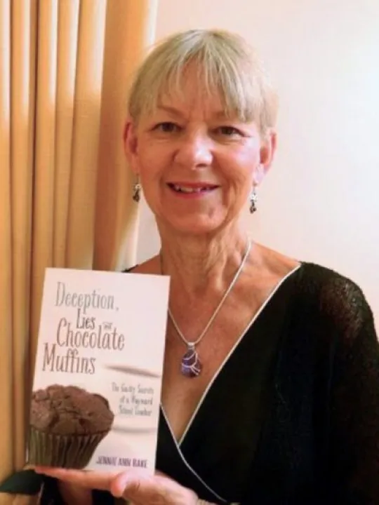 Jennie Rake with Book