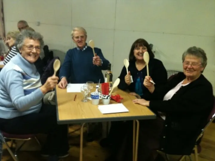 Village hall quiz wooden spoon winners