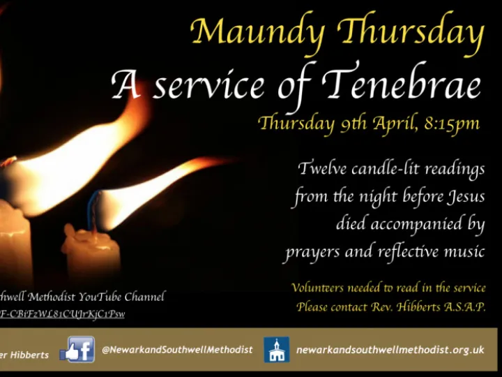 Maundy Thursday Tenebrae Flyer