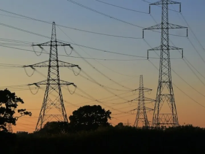 Pylons powerlines electricity