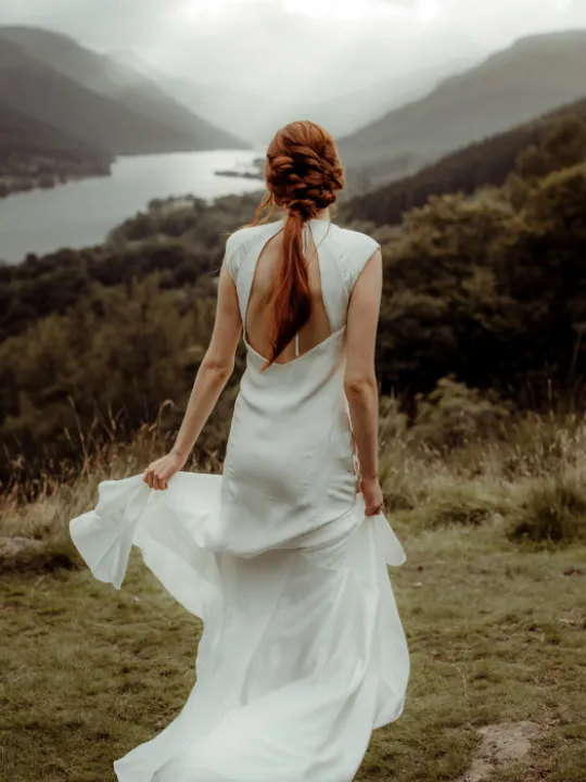 Back view swishy Scotland style P