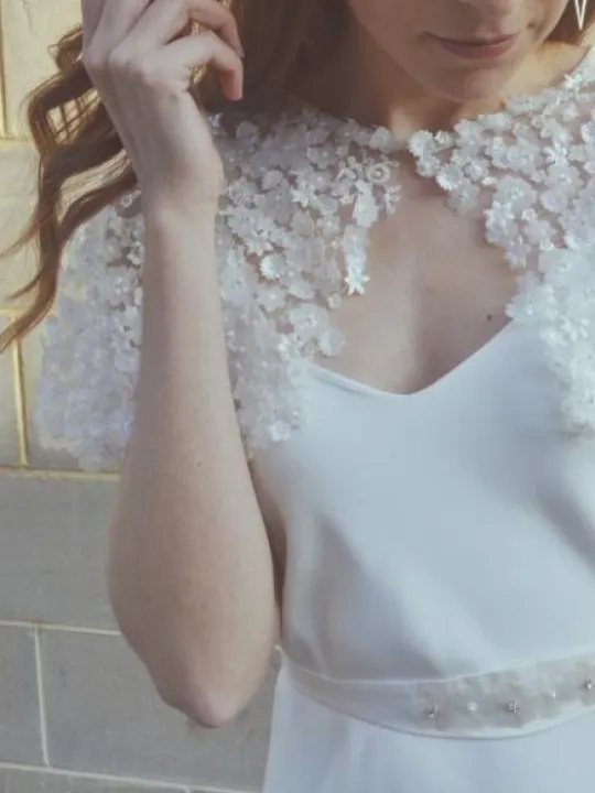 Embellished cape close up P