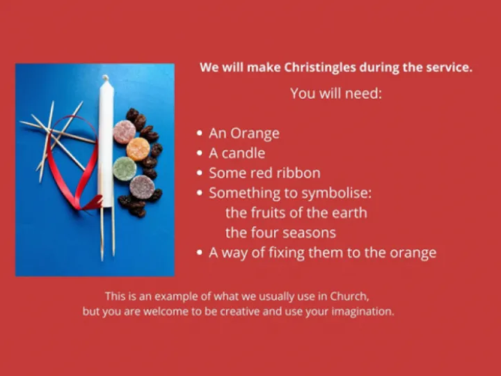 2020 Christingle Ingredients