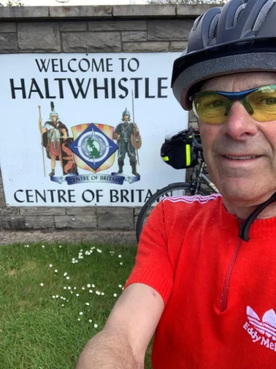Revd John Kime – Centre of Britain – Climate Change Cycle Ride
