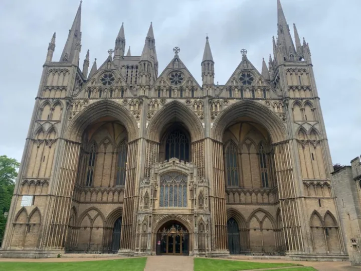 26 May – Outside Peterborough Cathedral