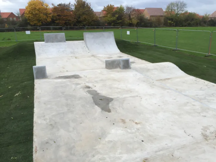 Saxmundham skatepark layout