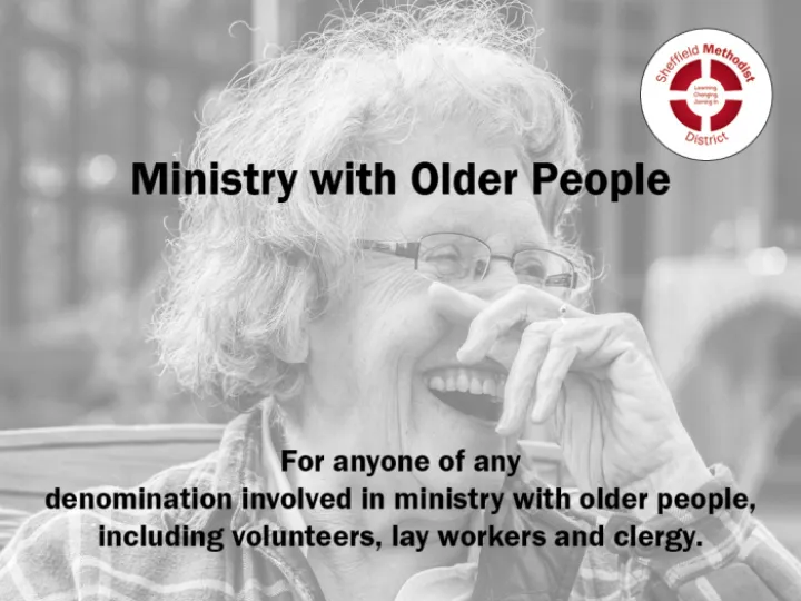 Ministry with Older People generic website