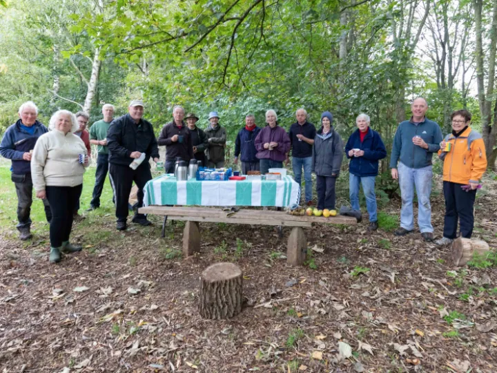 A well-earned coffee break