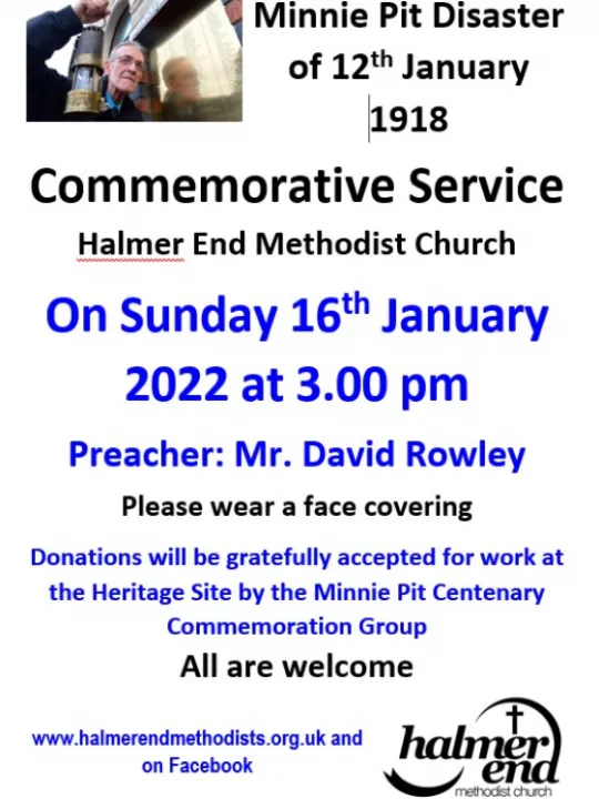 Minnie Pit Disaster Commemorative Service 16th January 2022_220105B
