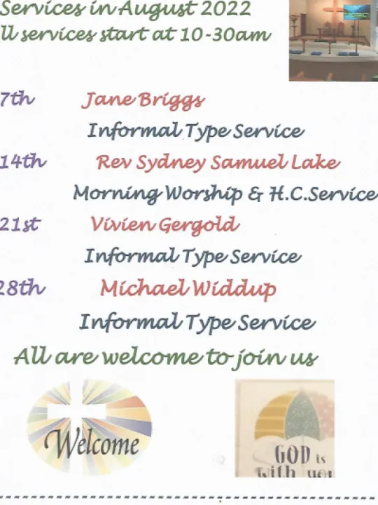 Services in August 2022