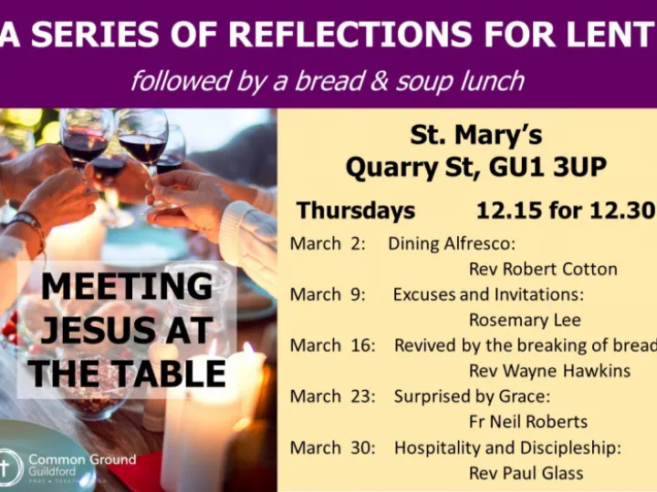 Meeting Jesus at the table