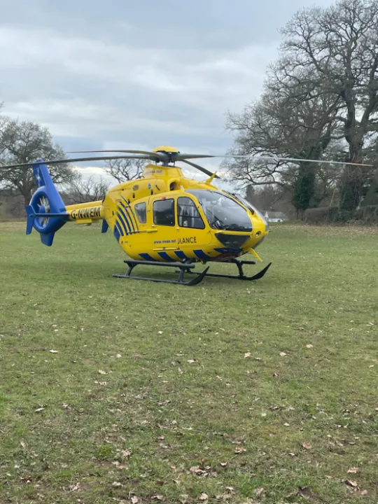 Air Ambulance on Turnpike