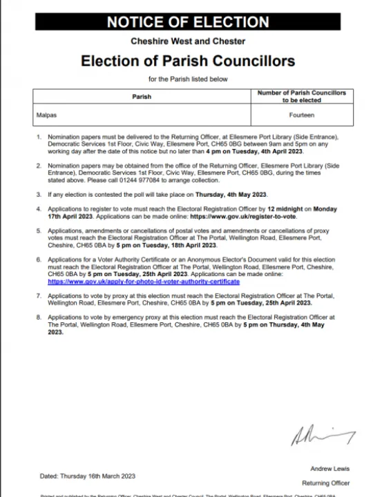 MPC Election Notice 16 03 23