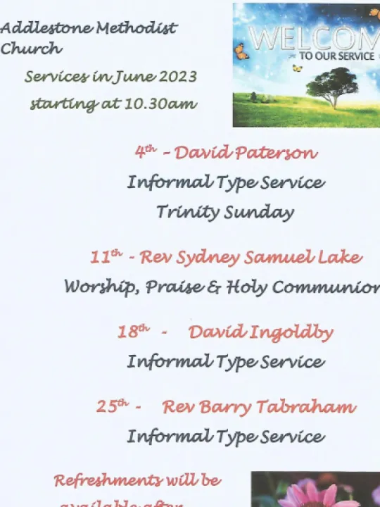 June 2023 Sunday Services