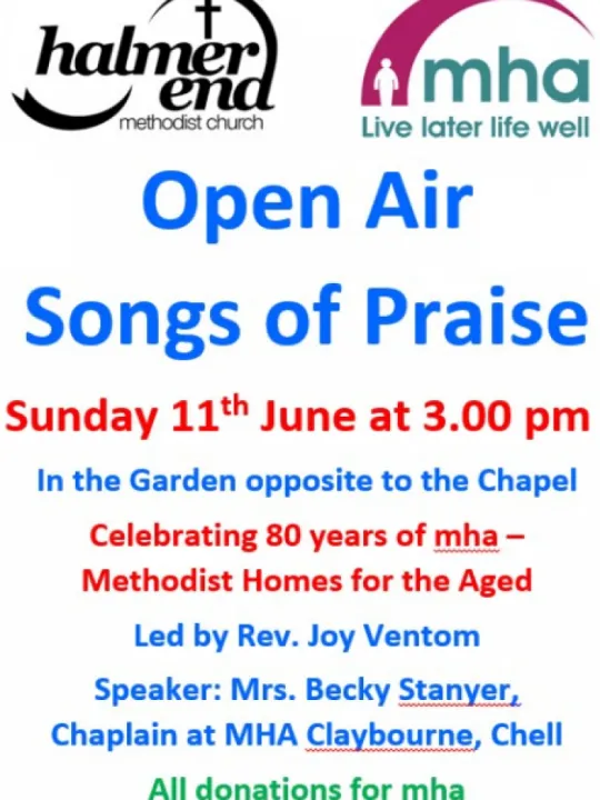 Halmer End Open Air Songs of Praise 11th June 2023