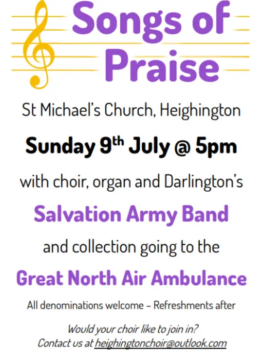 Songs of Praise Heighington 09072023