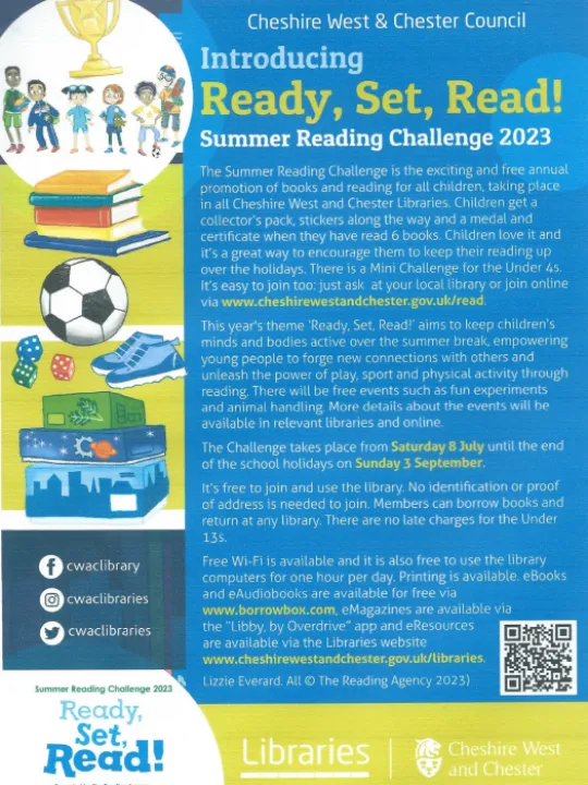 Tarvin Library Reading Challenge 2023 PhotoScan