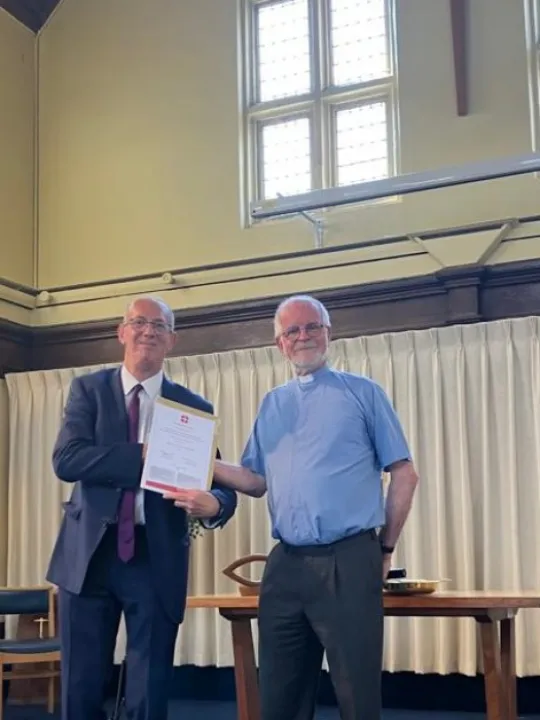 David Bennett – 40 years Certificate as Methodist LP