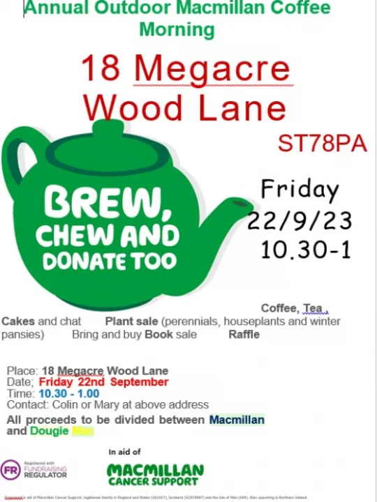 Colin & Mary's Coffee Morning_22nd September 2023