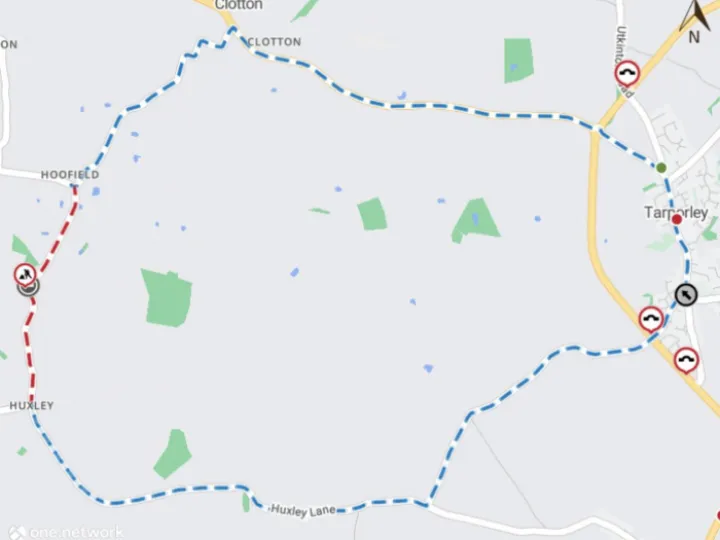 Road Closure 05092023 Willington Lane map