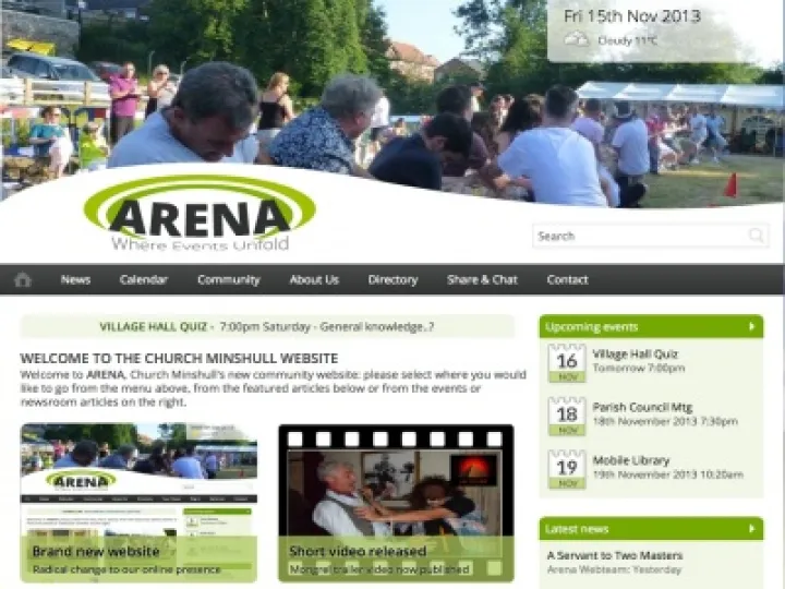 ARENA Home page 15Nov13