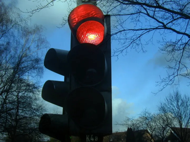 Traffic light, red, stop