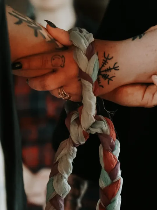 hands tied