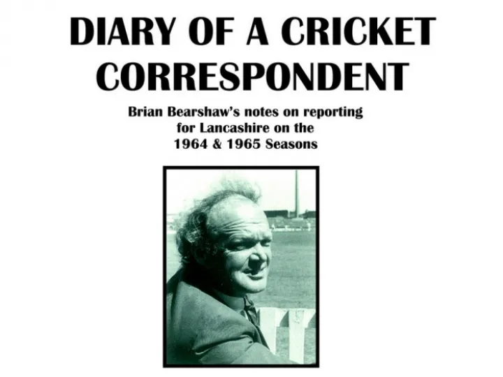 Brian Bearshaw Diaries