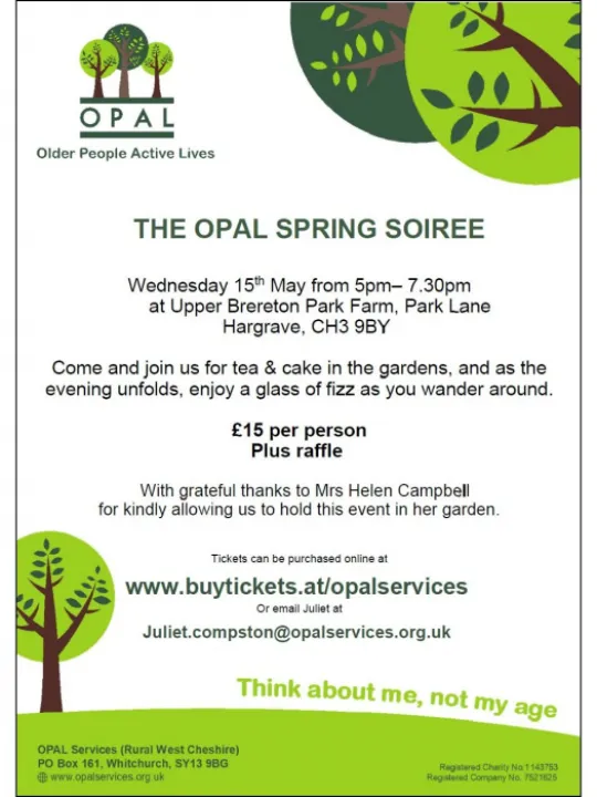 Opal Spring Soiree Poster &ndash; May 2024