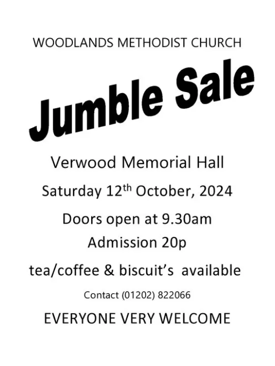 Woodlands Jumble Sale 2024