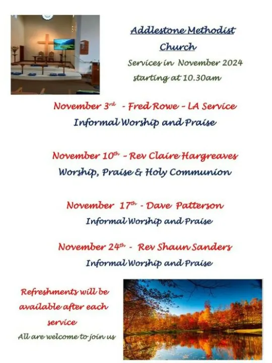 Sunday Services Nov 2024